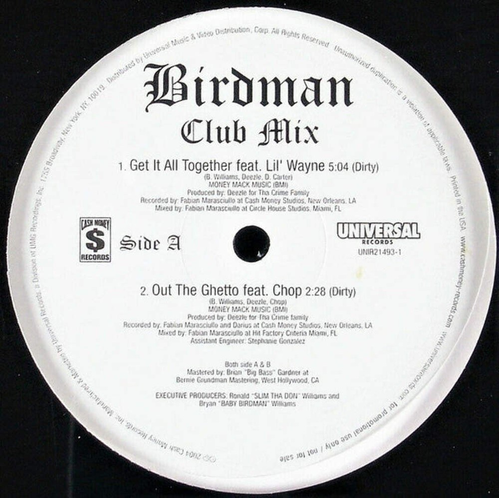 Birdman - Club Mix (Very Good Plus (VG+)) Hip Hop (12