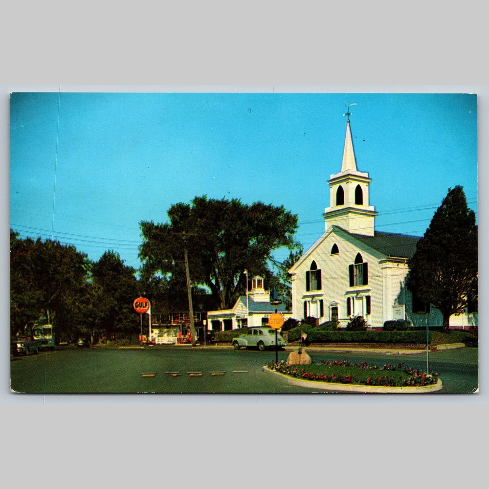 Postcard Osterville Center Church Massachusetts Cape Cod