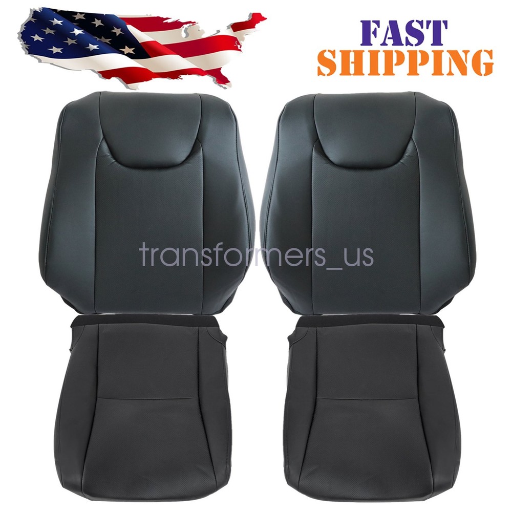For 2010-2015 Lexus RX350 RX450h Front Both Side Bottom & Top Seat Cover Black