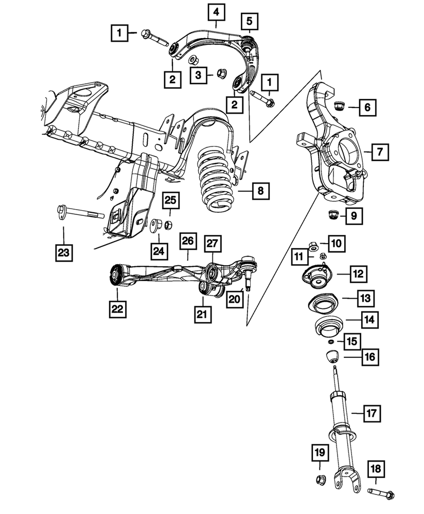 Genuine Mopar Shock Absorber 5170298AG