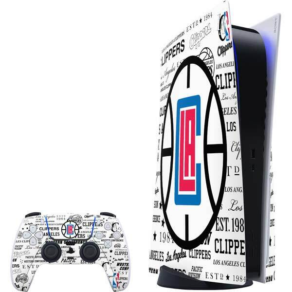 NBA Los Angeles Clippers PS5 Bundle Skin - Los Angeles Clippers Blast Logos