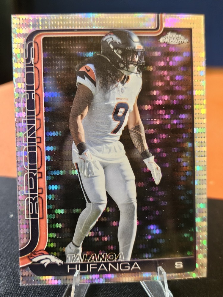 2025 Topps Chrome - Talanoa Hufanga Pulsar Refractor (#94) Denver Broncos