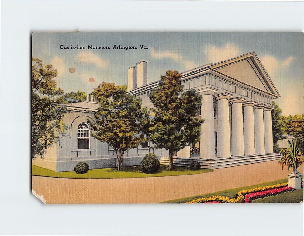 Postcard Custis-Lee Mansion Arlington Virginia USA