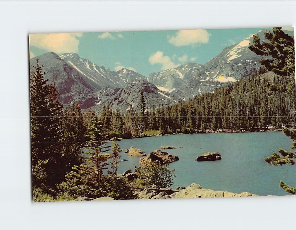 Postcard Longs Peak & Glacier Gorge Rocky Mountain National Park Colorado USA