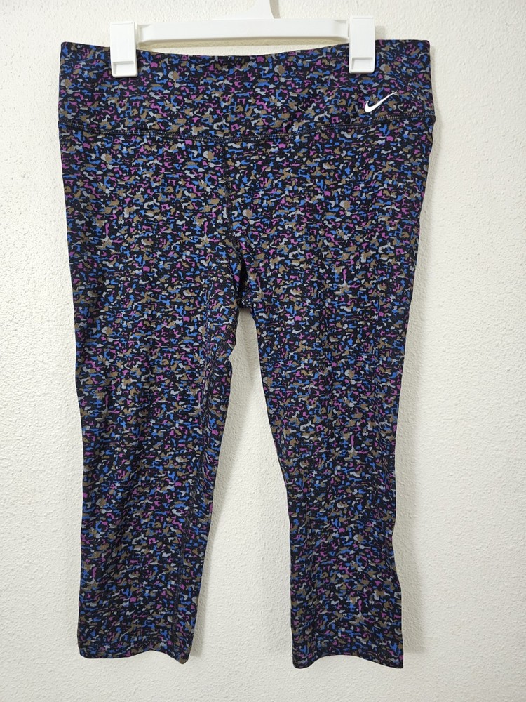 Nike Dri Fit Multi Color Capri Leggings Women's XL 695506-010