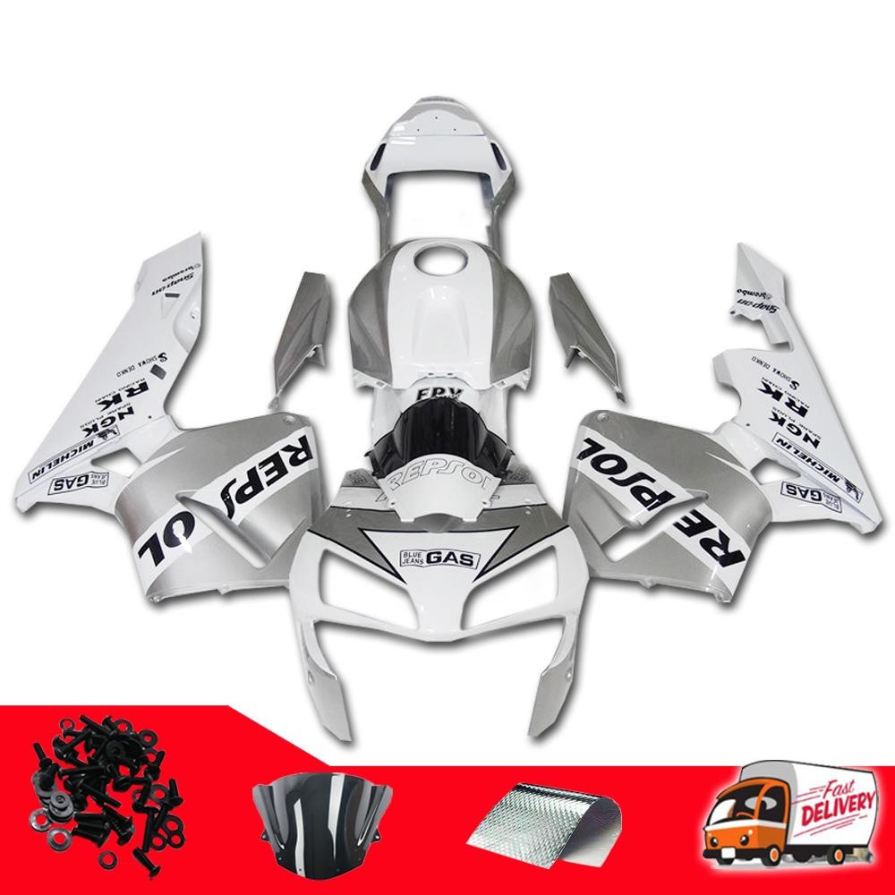 NTUB Injection Silver White Fairing Fit Kit for Honda 2003-2004 CBR600RR q060