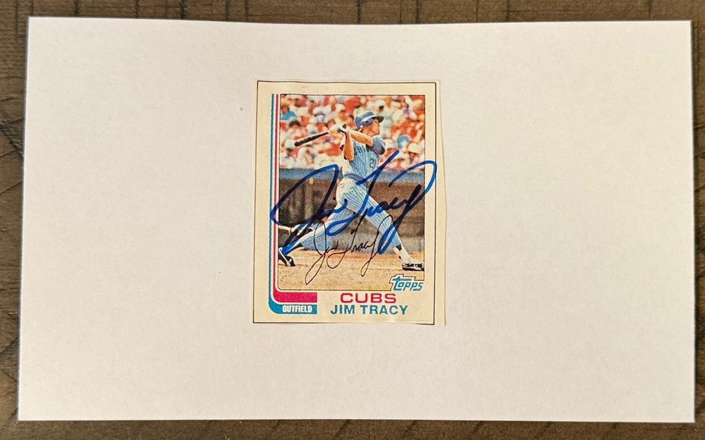 Jim Tracy Signed 3