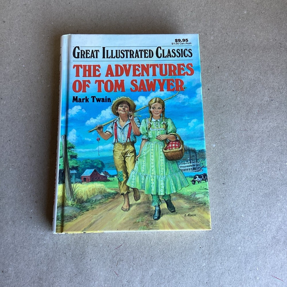 Mark Twain Tom Sawyer Great Illustrated Classics Book 1989 Hardcover