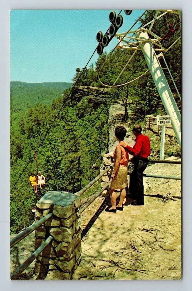 Slade KY-Kentucky Sky Lift Natural Bridge State Park Scenic Vintage Postcard