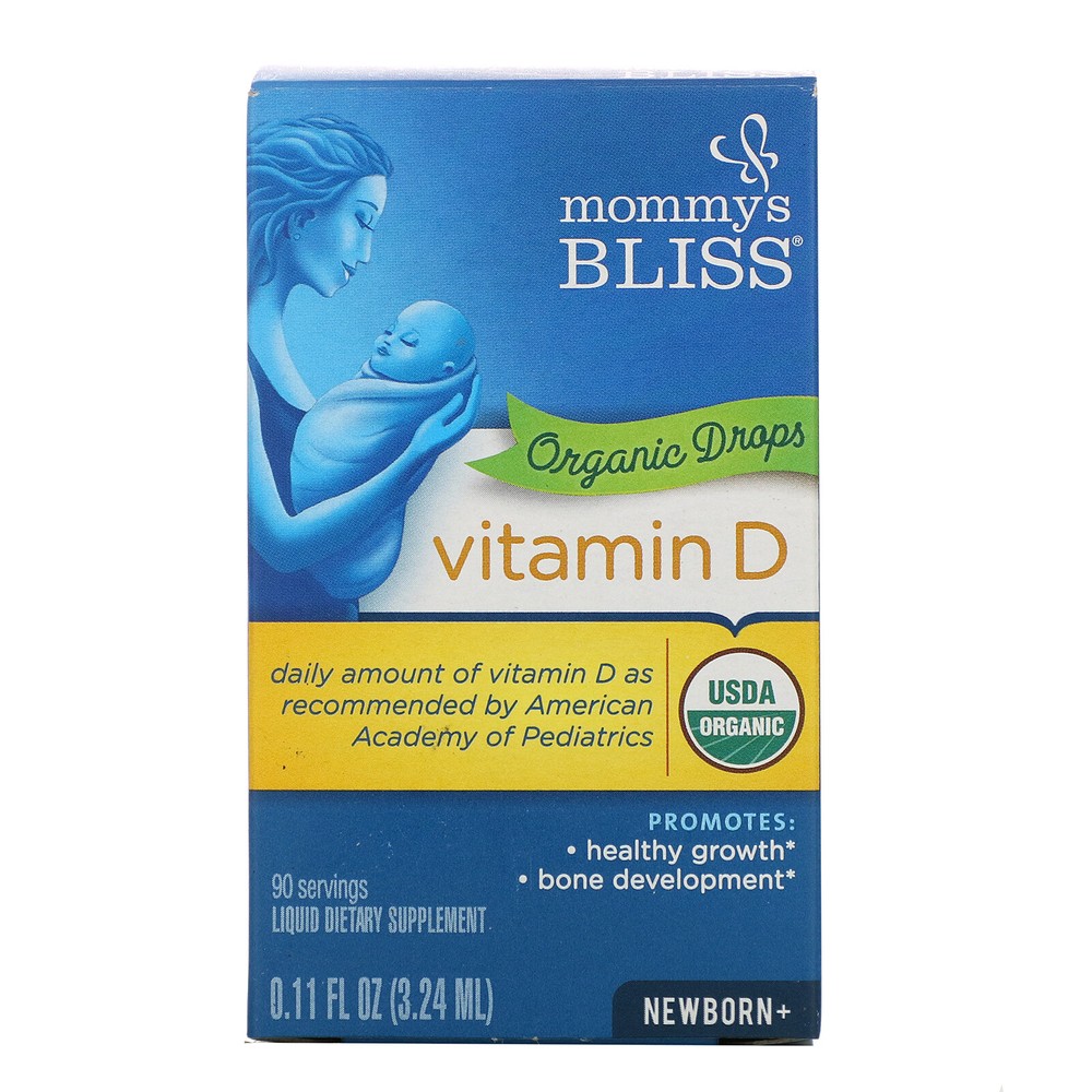 Mommy's Bliss Vitamin D- Organic Drops- Newborn +- 0.11 fl oz (3.24 ml)