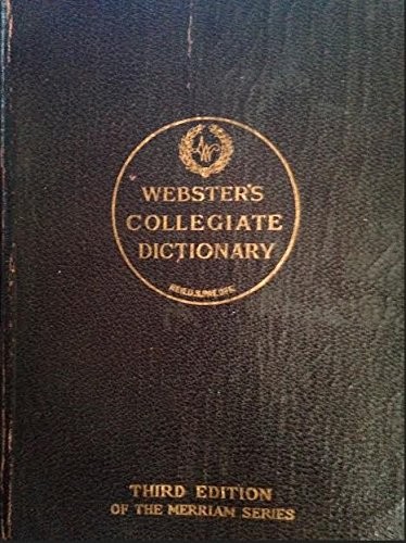 Webster's Collegiate Dictionary, De Luxe, Third Edition