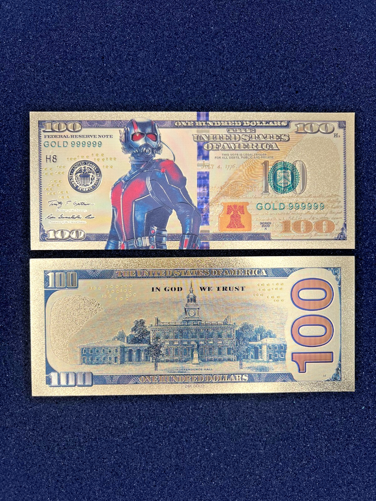 Ant-Man - 24k Gold Foil Banknote - Super Hero Tv Show/Movie Character
