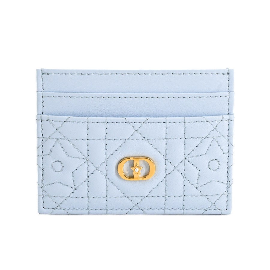 Dior Caro Freesia card holder case S5130UNTZ_M51B light blue 844157