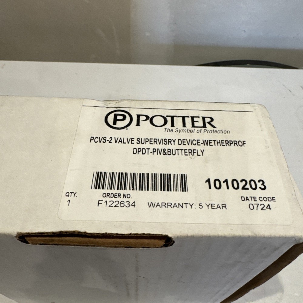 Pötter PCVS-2 Fire Sprinkler System Control Valve Switch