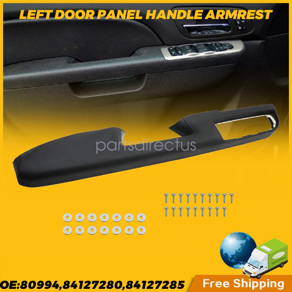 2010-14 Tahoe Silverado Sierra Front Driver Door Armrest Panel 80994