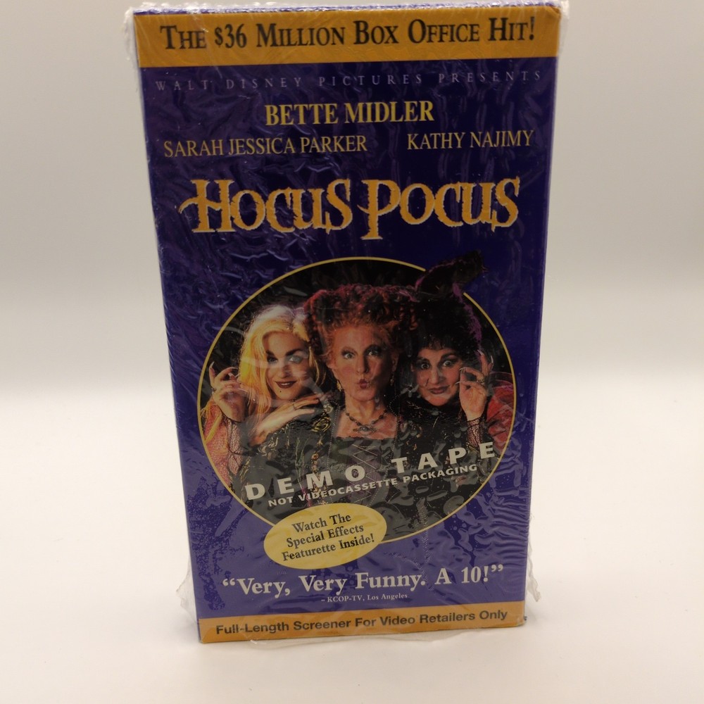 Hocus Pocus VHS Screener Tape Demo Tape Disney Halloween Classic Bette Midler