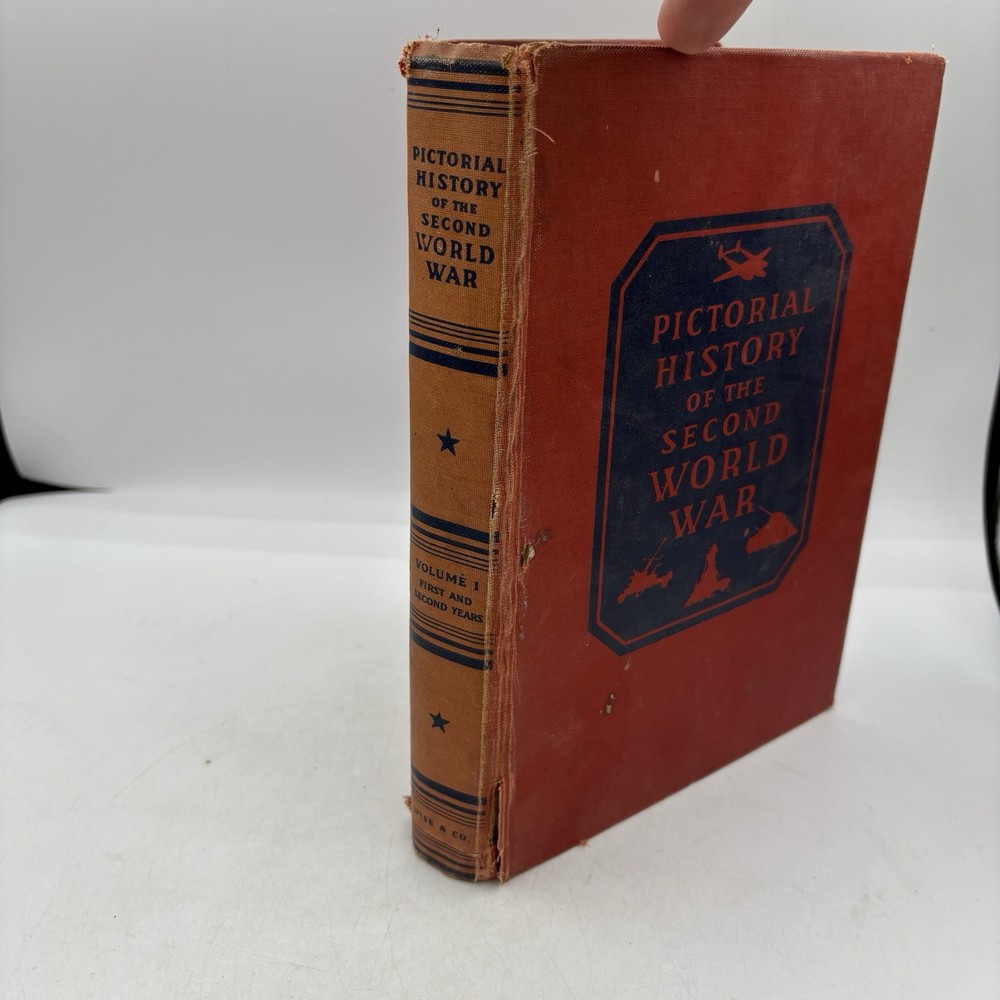 Pictorial History of the Second World War WW II Vol 1 I Wise Hardcover Red 1944