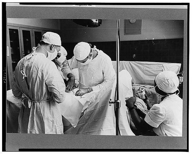 Chicago Illinois 1941 Provident Hospital Operation Surgery Operating Room