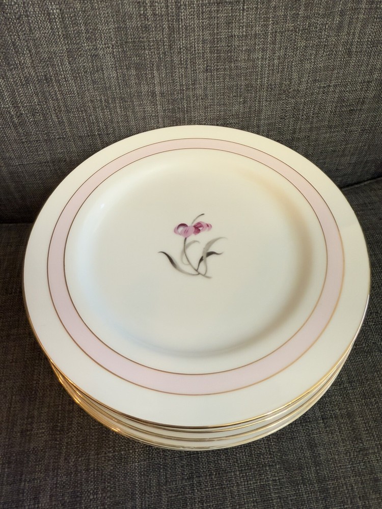 Mikado “Sabrina” Vintage Plates Made In Japan 7.5 In Set Of 8