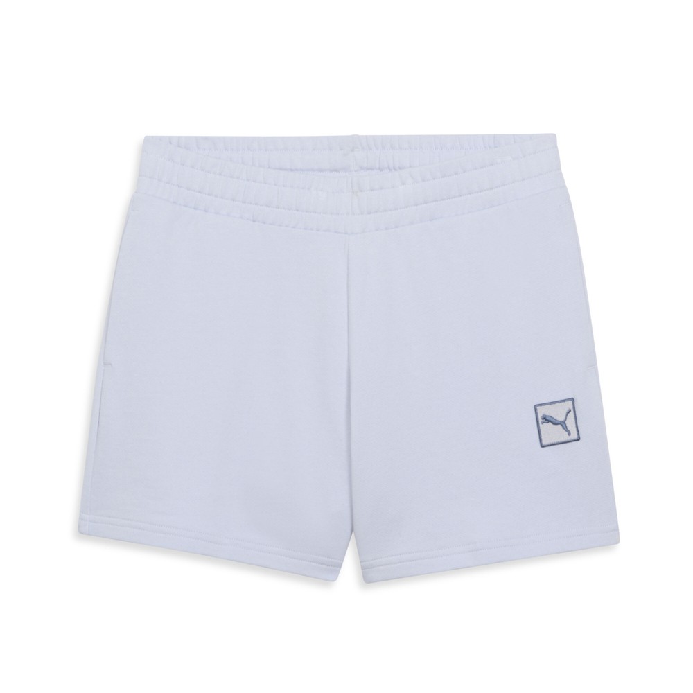 PUMA Essential Elevated MidRise 5 Inch Shorts Womens Blue Casual Athletic Bottom