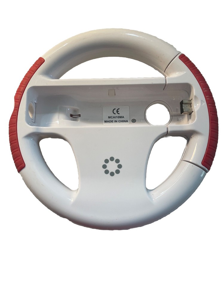 Nintendo Wii Memorex Racing Wheel for Mario Kart in Red