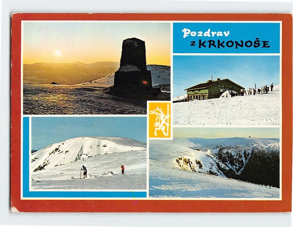 Postcard Pozdrav z Krkonoše Czech Republic