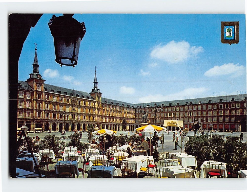 Postcard Plaza Mayor Madrid Spain