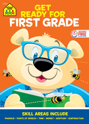 School Zone Get Ready for First Grade Workbook by School Zone: Used