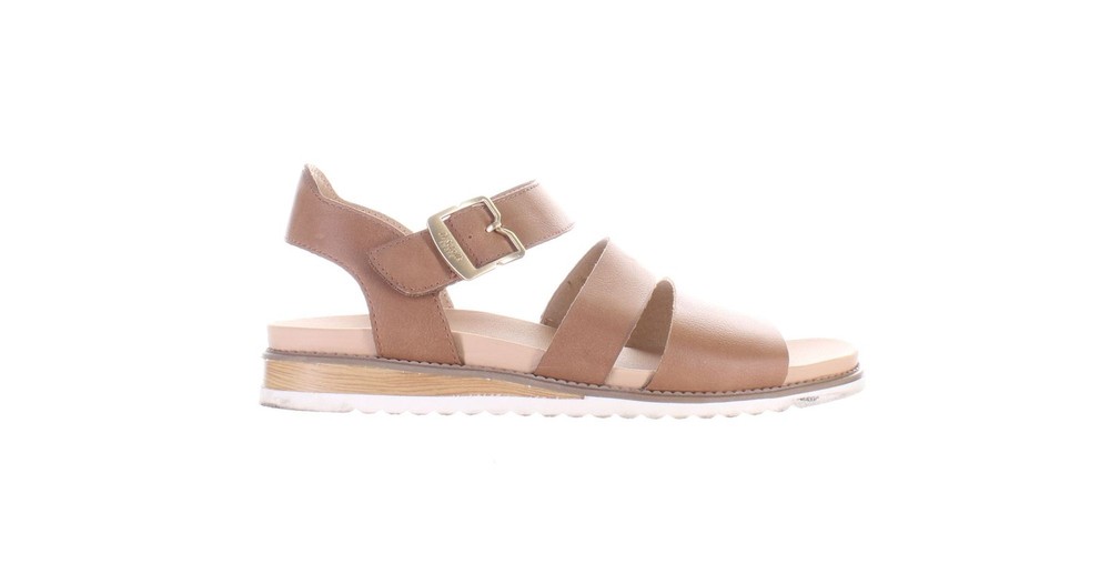Dr. Scholl's Womens Island Brown Ankle Strap Sandals Size 7 (7825548)