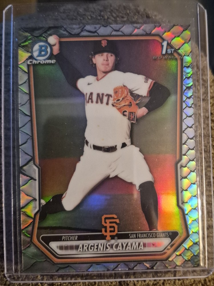 2026 Chrome 1st Bowman Reptilian BCP-114 Argenis Cayama San Francisco Giants