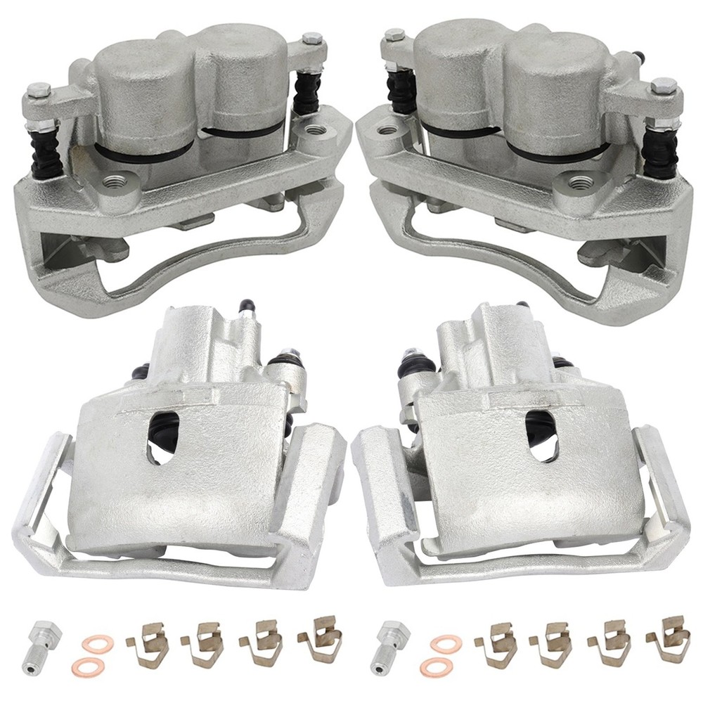 For 2011-2017 2018 Ram 1500 Silver Front Rear Brake Calipers w/ Bracket 4pcs