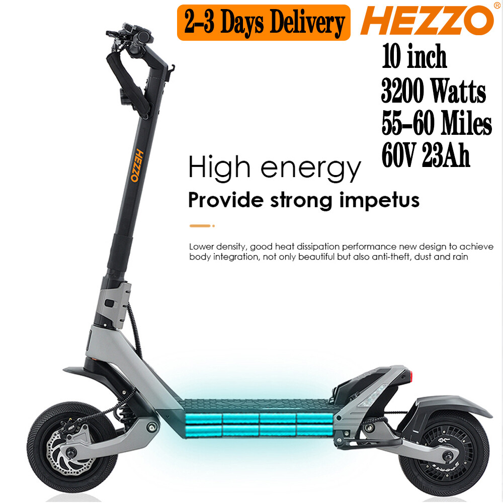 Adult 60V 3200W 23Ah Dual Motor Electric Scooter 10
