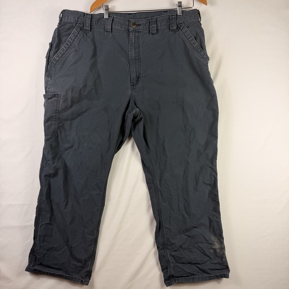 Carhartt B151 Duck Canvas Loose Fit Carpenter Work Pants Men's 44x30 Blue