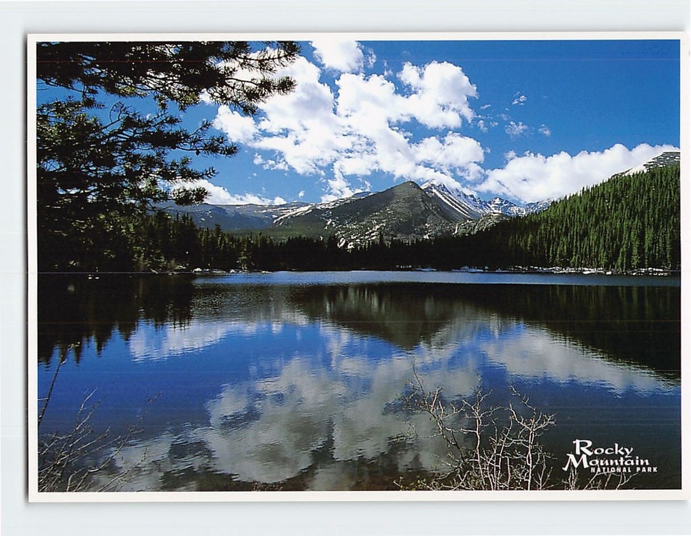 Postcard Bear Lake Rocky Mountain National Park Colorado USA