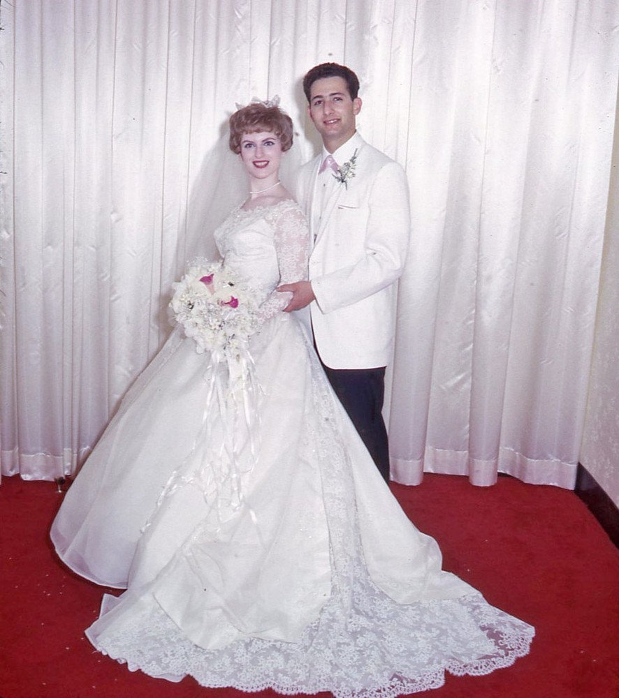 Vintage Stereo Realist Photo 3D Slide WEDDING Couple Formal Pose