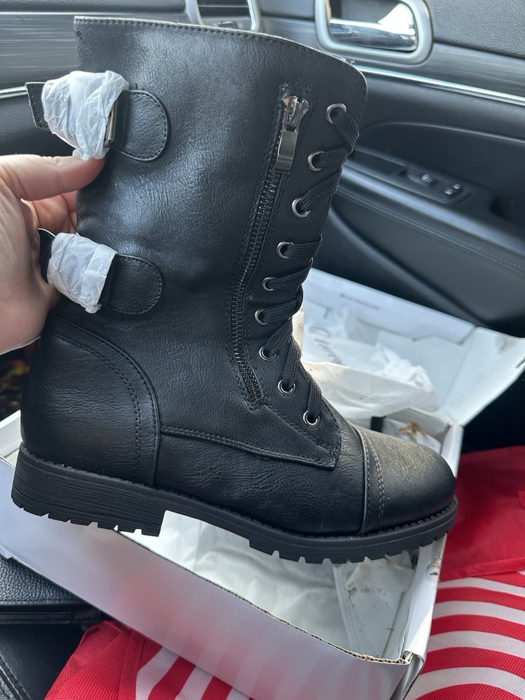 Gothic Wednesday Addams Style Platform Boots