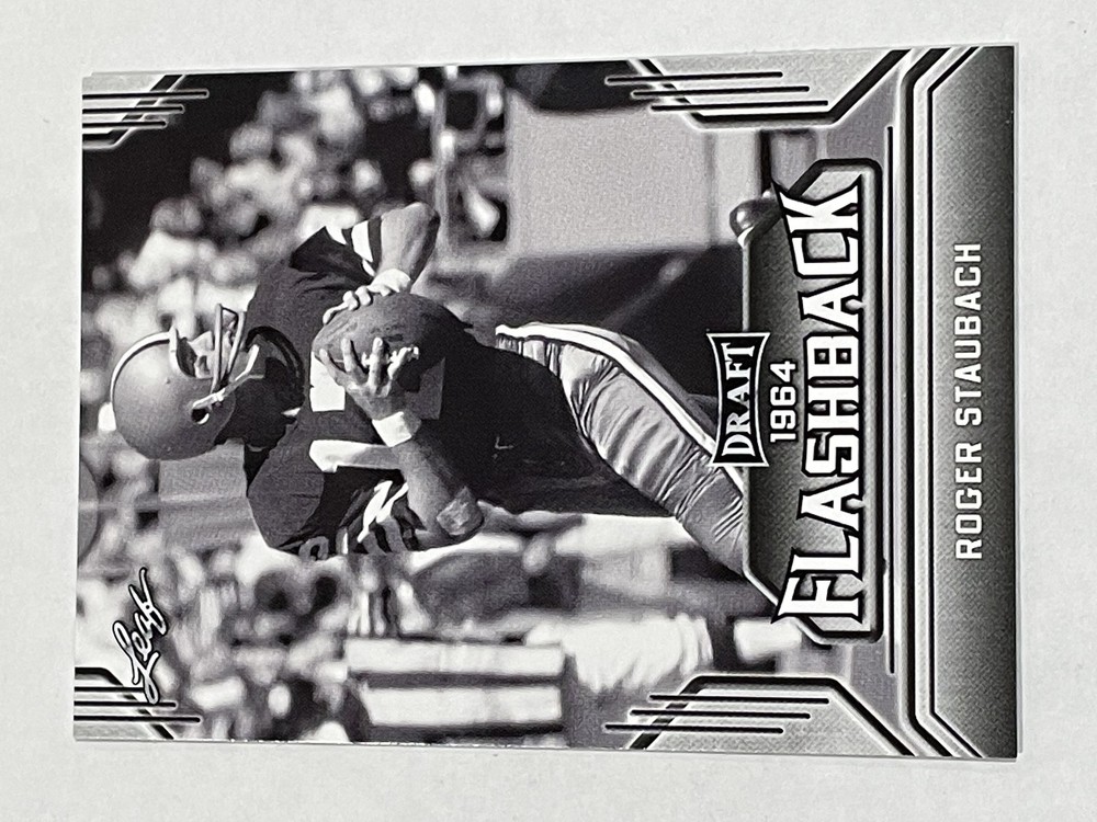 2019 Leaf Draft Football Flashback #09 - Roger Staubach - Navy Midshipmen