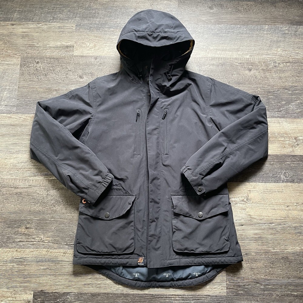 Barbour Morley jacket Mens Size Large Navy Blue Coat Outdoor Great coat