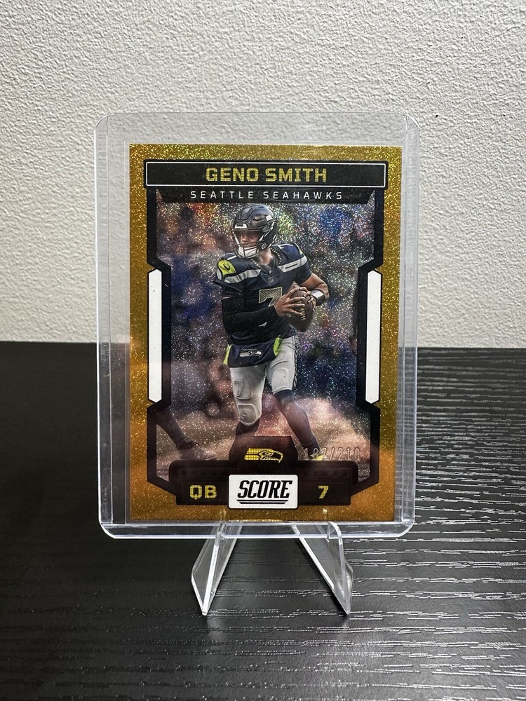2023 Panini Score GENO SMITH Gold Speckle #’d /210 SP! *Seahawks