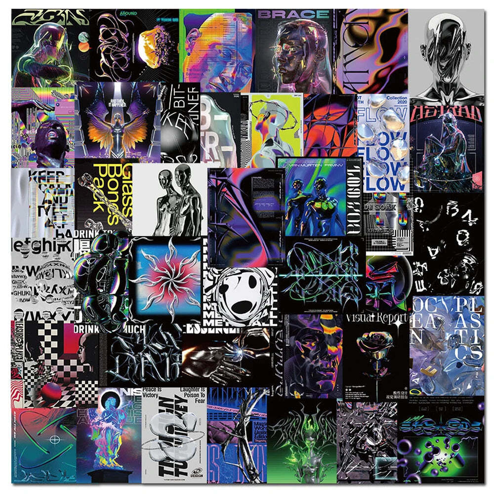 Psychedelic Acid Graphic Art Series Sticker Packs