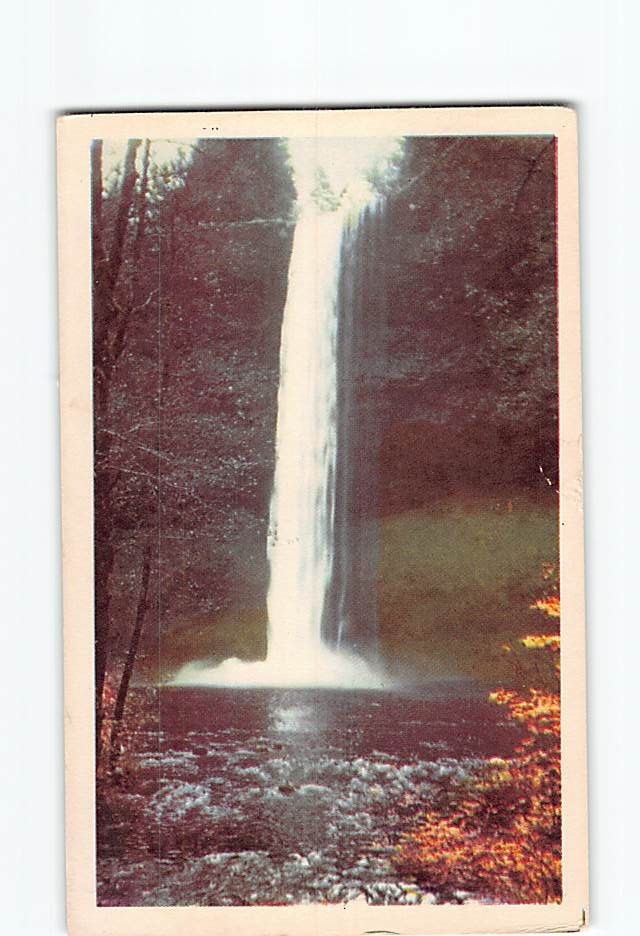 Postcard South Silver Creek Falls Silver Creek State Park Oregon USA