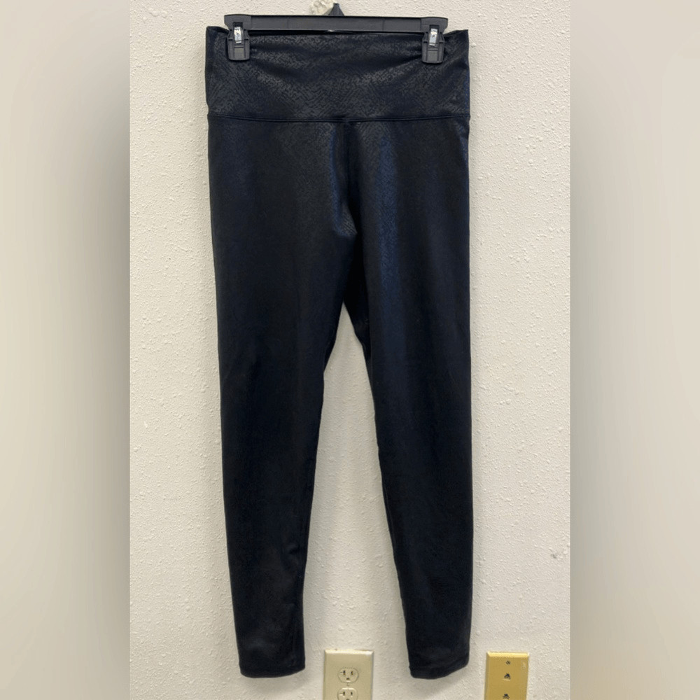 Aerie Black Snake Print High-Waisted Leggings Large Long