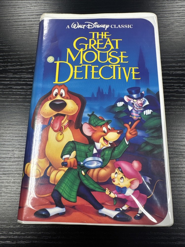 VHS The Great Mouse Detective Walt Disney Classic Black Diamond Clam Shell