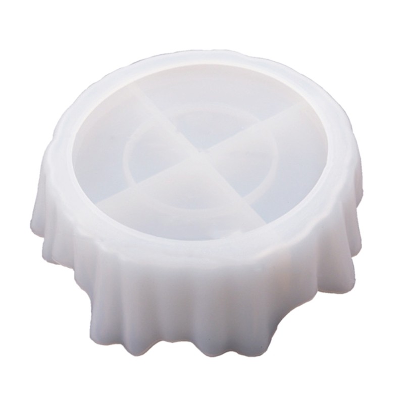 Epoxy Resin Flower Pot Tray Silicone Mold for DIY Crafts