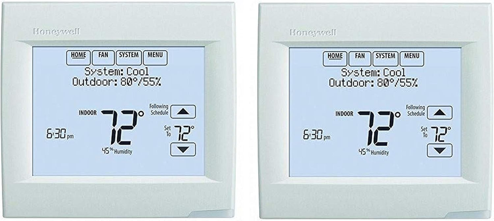 Honeywell TH8321WF1001 WiFi Vision Pro 8000 3 Heat 2 Cool Smart Thermostat 2-Pack  