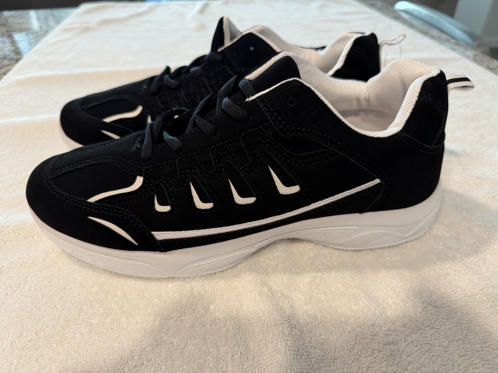 Mission Ridge Men's Sneakers New Size 11 Black/White Low Top Lace