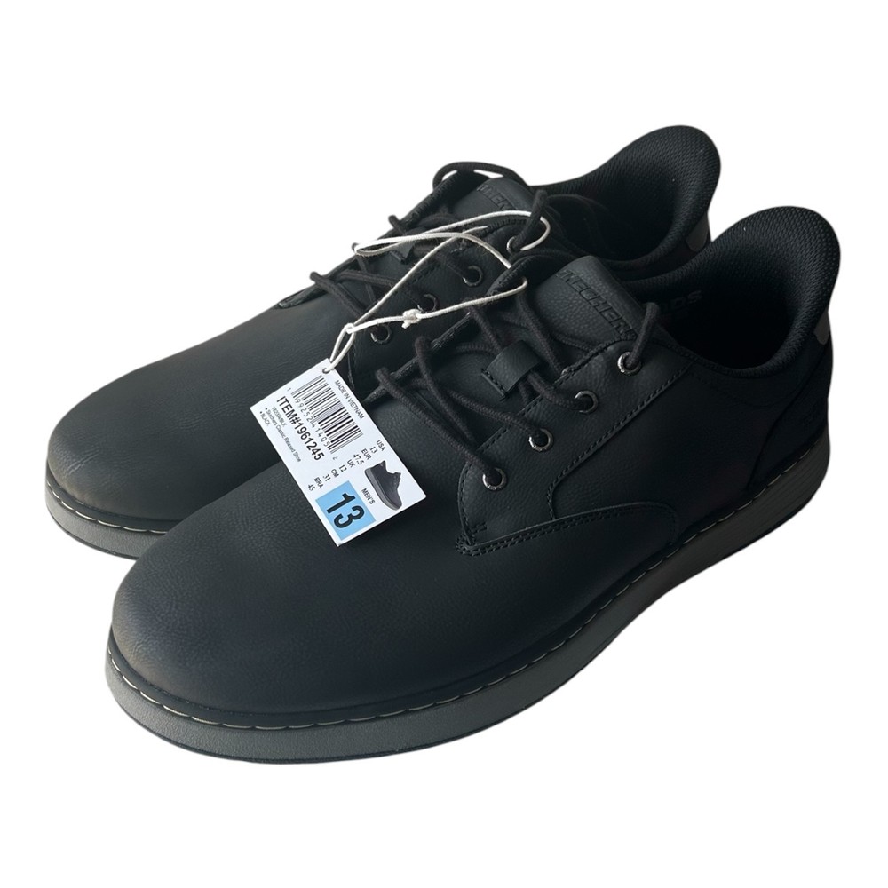Skechers Men's Hands Free Swift Fit Memory Foam Casual Black Shoes Size 13