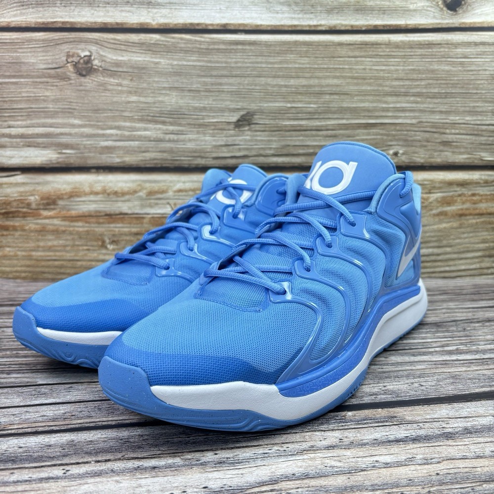 Mens Size 15 Nike KD 17 UNC University Blue White Basketball Shoes HJ7387-401