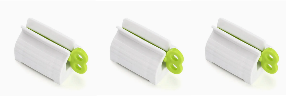 3X Green Toothpaste Dispenser Squeezer Bathroom Accessories Toothpaste Holder