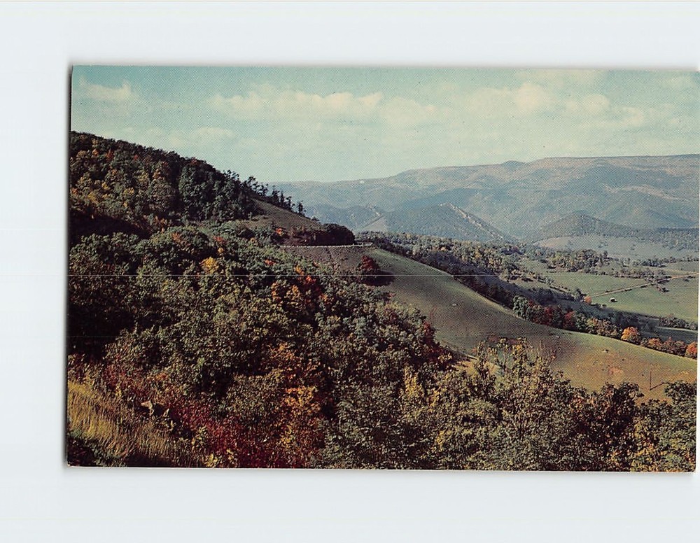 Postcard Scenic Highway US No. 33 West Virginia USA